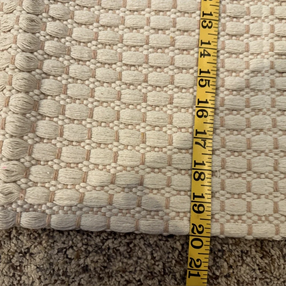 Elegant Cream Bath Mat Set of Two